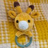 Giraffen Babyrassel gehäkelt | Handgemachtes Babygeschenk
